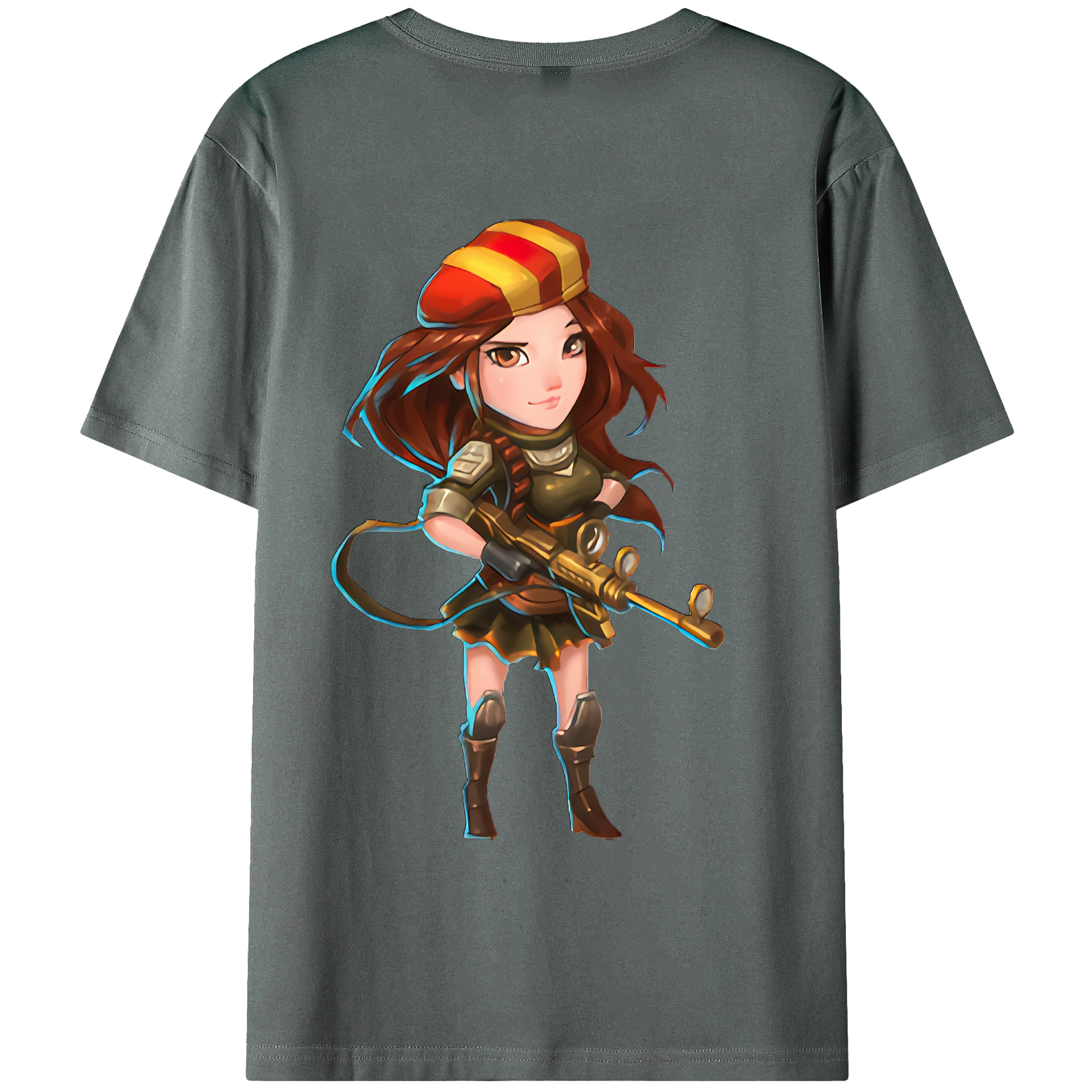 （画像用） リーグ・オブ・レジェンド League of Legends LOL 綿100％ メンズ半袖Tシャツ（バックプリント） 通気性